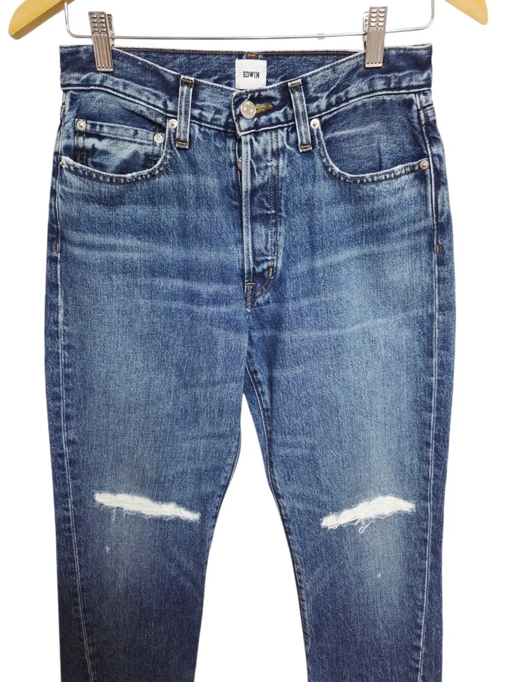 Edwin Sawyer Boyfriend Straight Leg Jeans Medium Wash Size 25